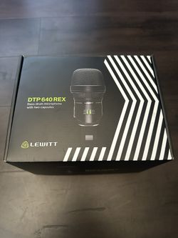 Lewitt DTP 640 REX Dual Element Dynamic and Condenser Kick Microphone