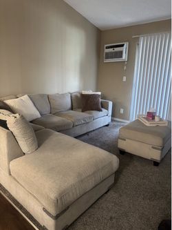 Modern Sectional Couch w/ Ottoman – Moving Sale