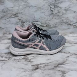 ASICS Womens Gel-Contend 7 Gray Running Shoes Size 8 
