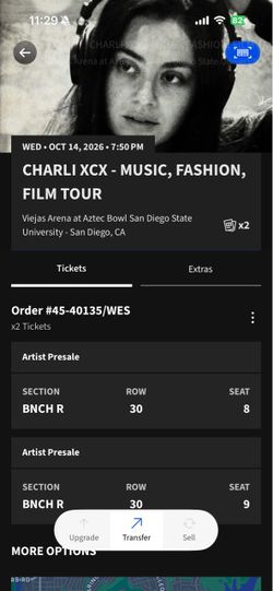 Charli XCX Tickets - Wednesday October 14th