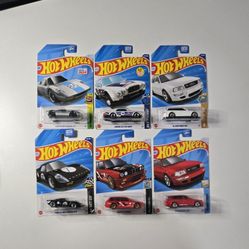 Hotwheels European Cars Set Of 6