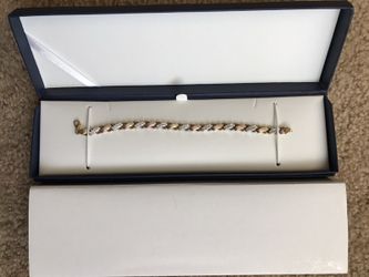 Bracelet Turkey Gold Over Sterling Silver With Diamond Accent