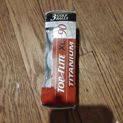 Titanium Top Flite XL 90 Gold Balls 3 Ct