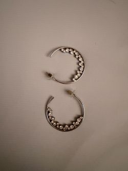 Silver Hoops