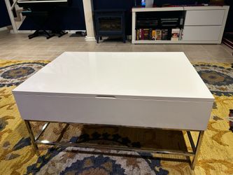 West Elm Industrial Storage Pop Up Coffeetable