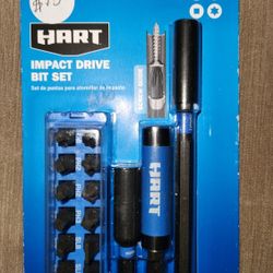 Hart 17pc Extension Impact Driver Bit Set 