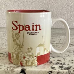Starbucks Global Icon Collector Series Spain 16oz Ceramic Coffee Cup Mug 