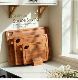 Bamboo cutting board set