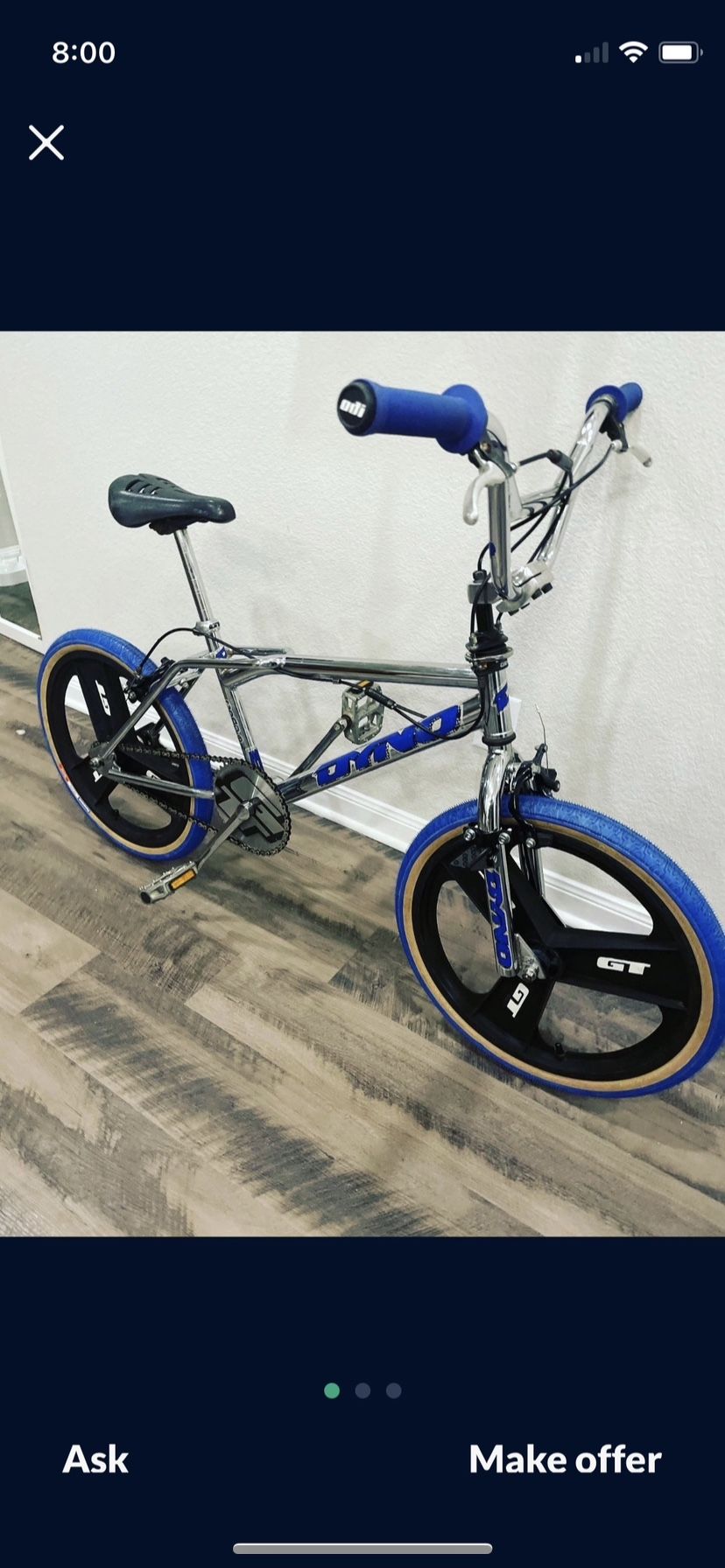 97 Dyno Chrome Compe Vintage BMX BIKE