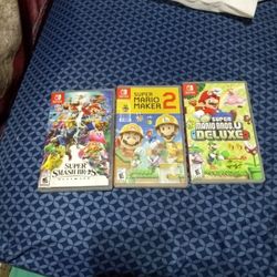 3 Nintendo Switch Gamess