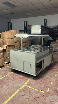 Commercial 4-Well Stainless Steel Hot Food Bar / Steam Table