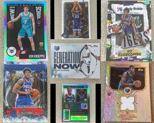 7 - 2025-26 Topps Basketball Cards For 35 (1 Kon Knueppel, 2 VJ Edgecombe, 4 Cedric Coward) Read Description/See All Photos
