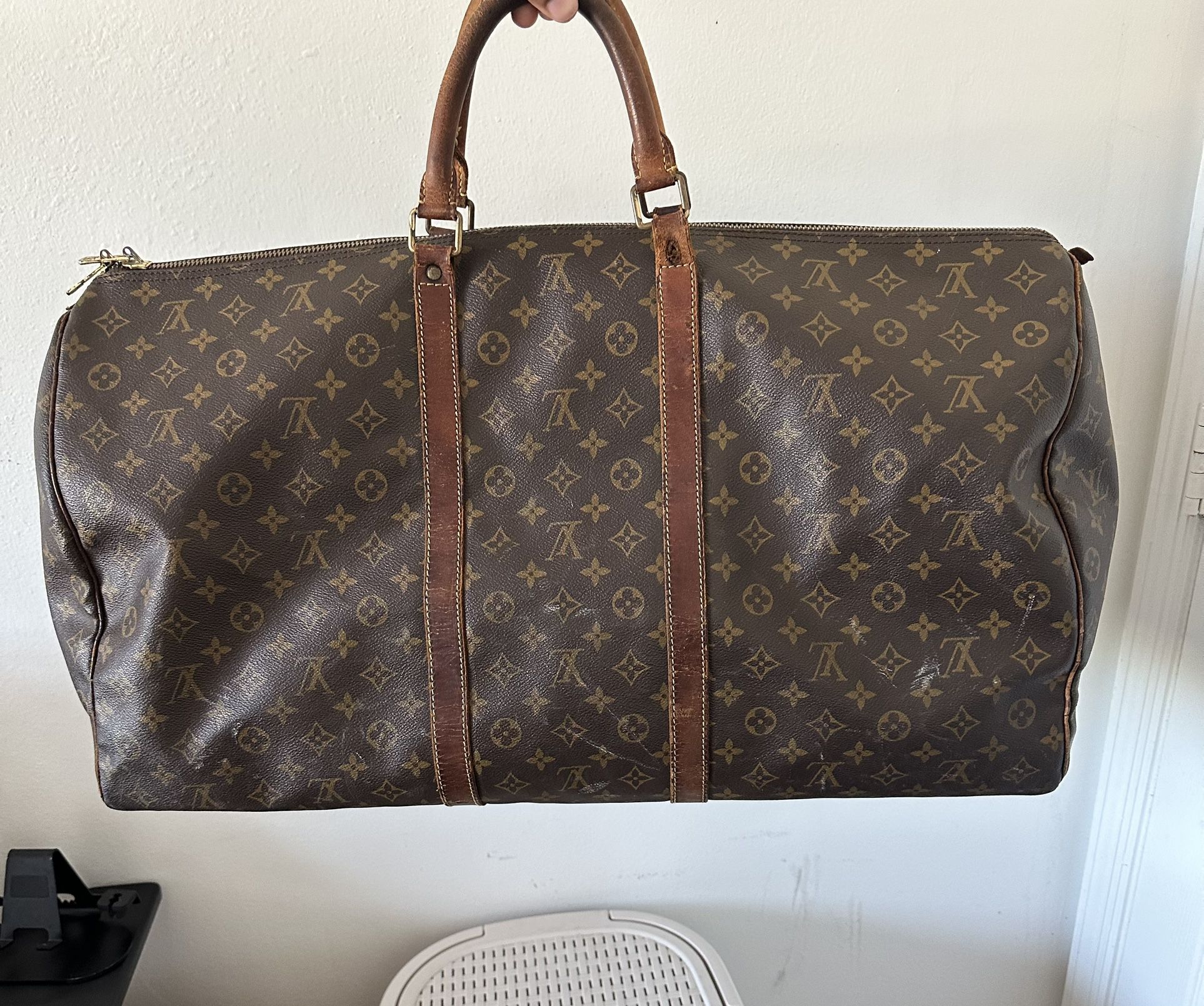 Louis Vuitton authentic old duffle bag speedy 60 use 💯 original 