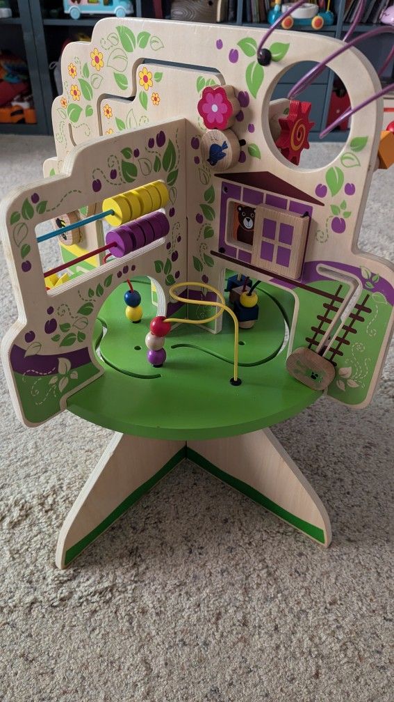 Baby Kid Wooden Activity Center
