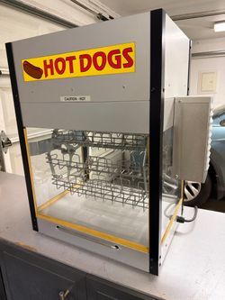 Commercial Hot Dog Broiler / Rotisserie Case – Cretors Model 1700 (Works Great)
