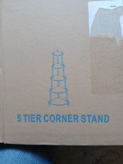 5 Tier Corner Stand - NEW In Box