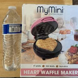 Heart Shaped Mini Waffle Maker