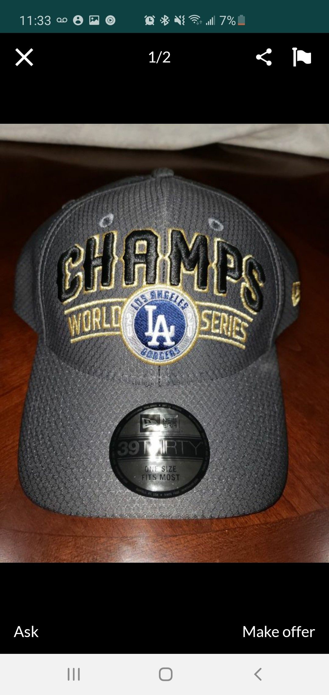Dodger championship Hat