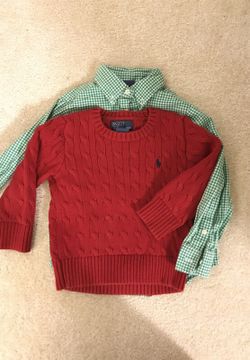 Christmas sweater polo size 3t