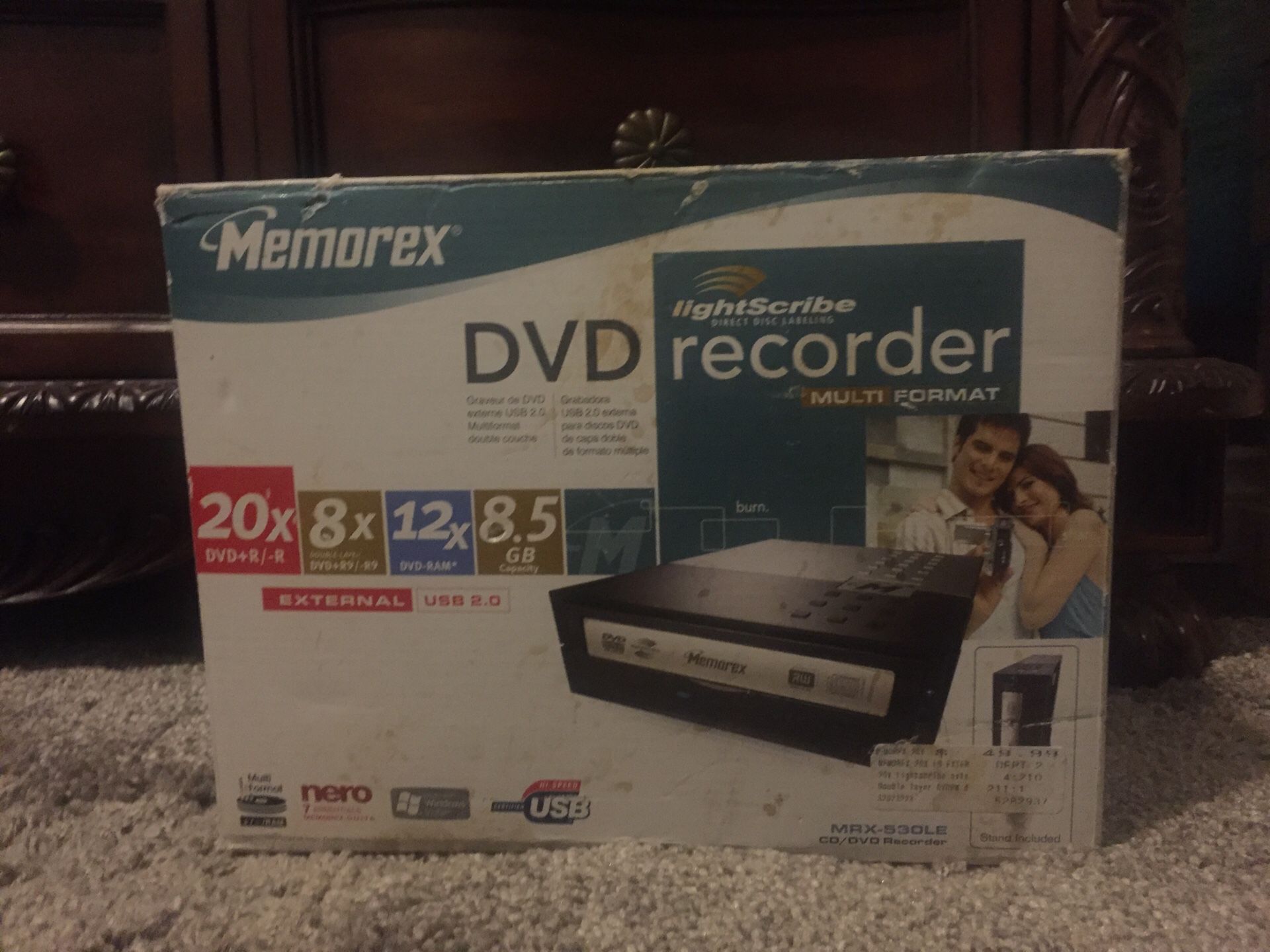 Memorex mrx-530le cd/dvd player