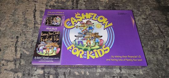 Ca$hflow For Kids Game by Rich Dad Poor Dad Robert Kiyosaki Includes Book & Cassette