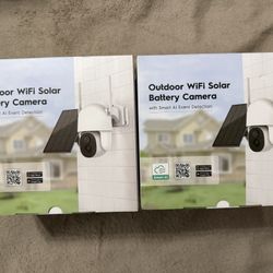 Outdoor Wi-Fi Solar Security Camera (2K) – New