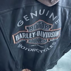 Harley Davidson Jacket XL Leather / Hoodie 