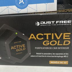 Active gold air scrubber air purifier