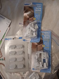 New Safety First cabinet latches and wall outlet covers