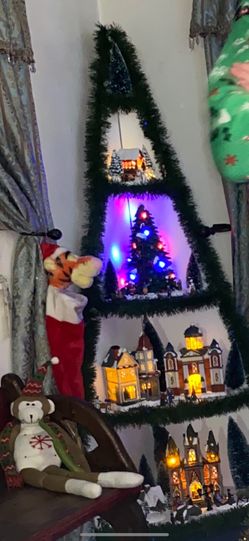 Christmas corner shelf only the corner piece nothing else