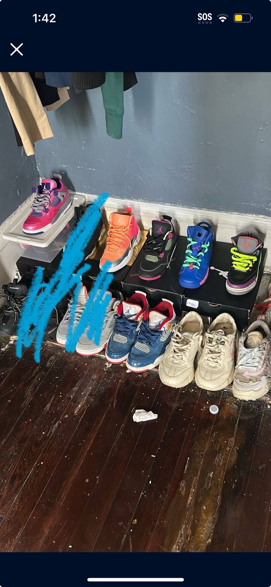 READ DESCRIPTION all 7y black 4s and 3s (6.5)