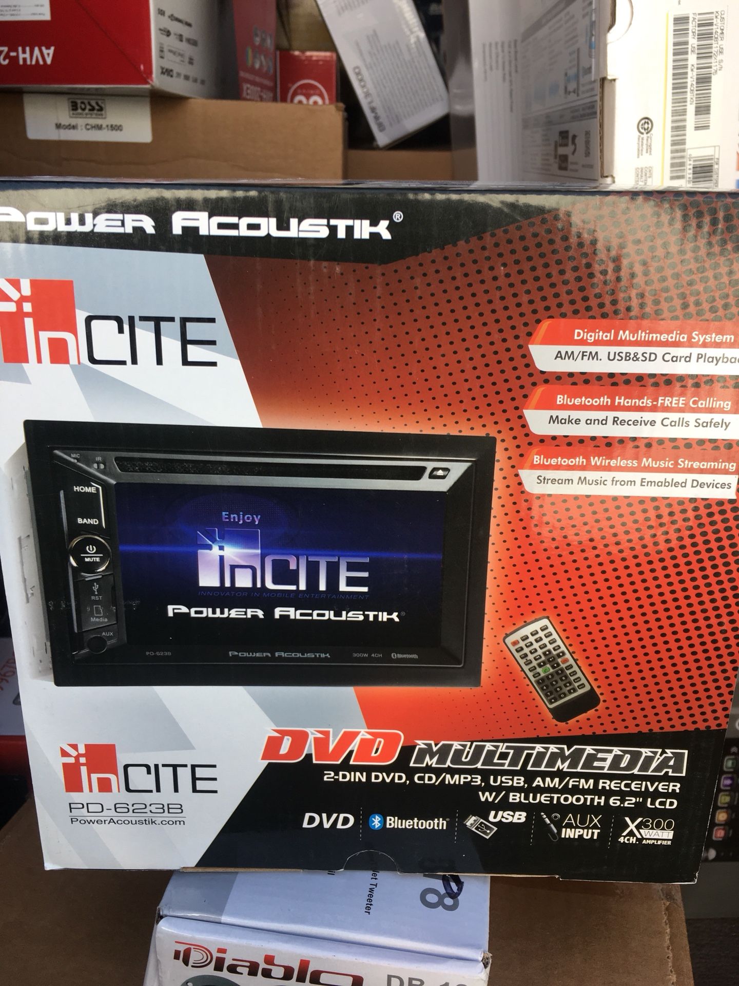 Power acoustic DVD BT