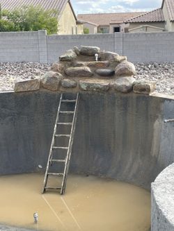 Real Rock Waterfall And Artificial Repairs And Repaints