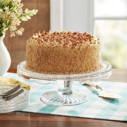 🍰 10.25” Round Glass Cake Stand – Clear | New in Box ✨