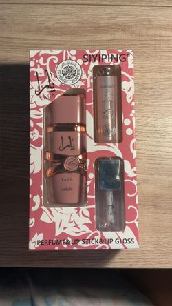 Perfume mini y lipgloss