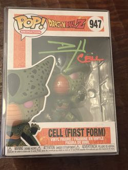 Dragon Ball Z Cell First Form Autographed Funko Pop