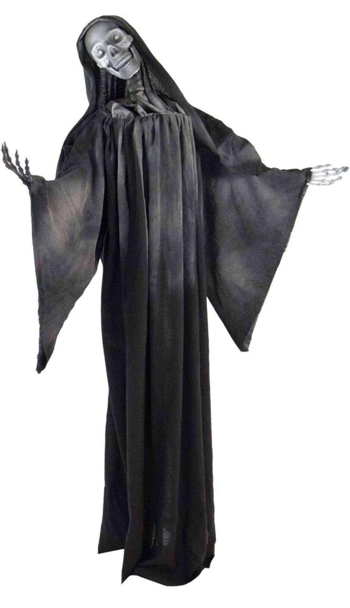 Haunted Hill Farm 63-In. Talking Reaper, Indoor/Outdoor Halloween Decoration
