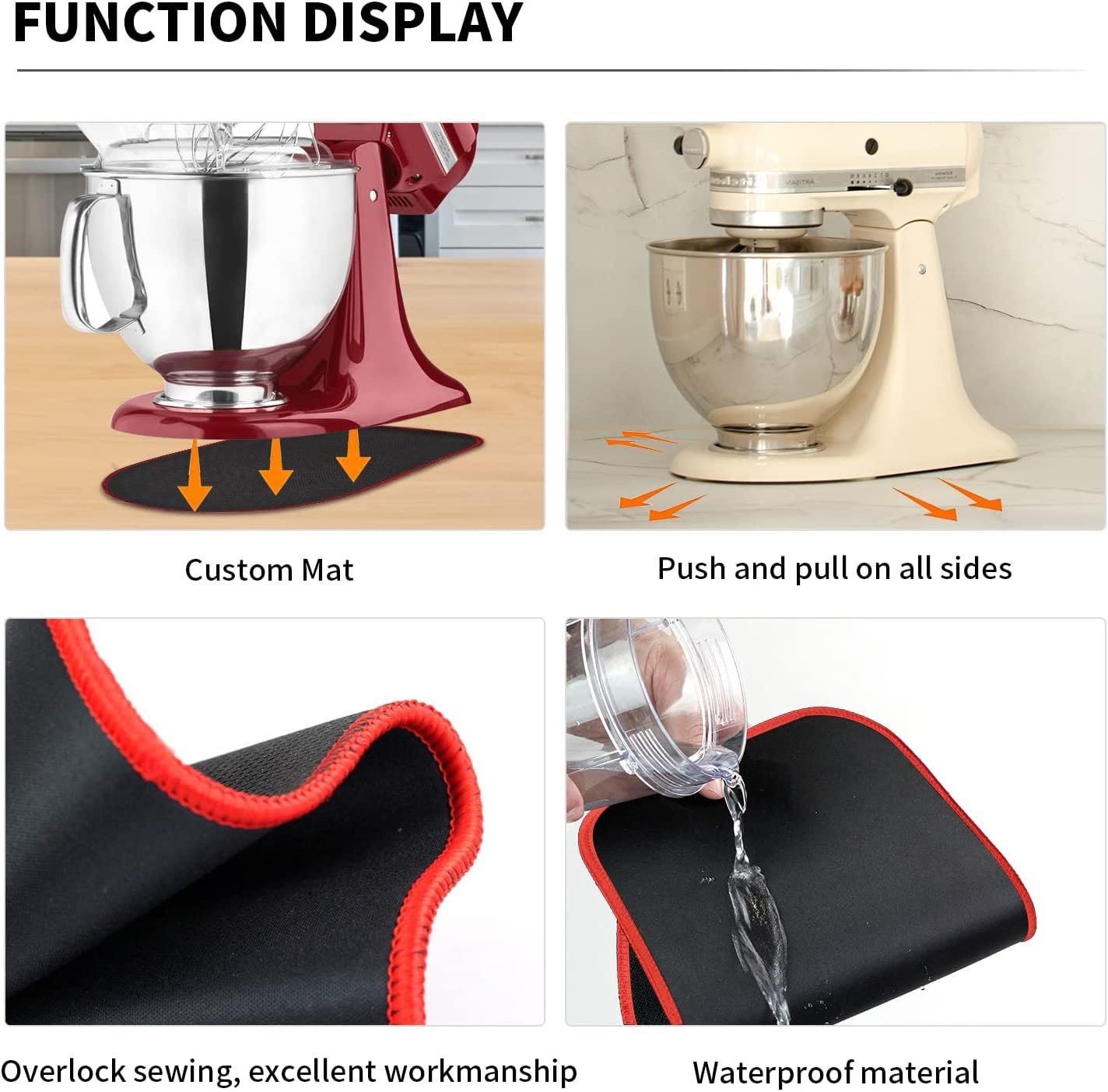 Mixer Sliding Mat, Mixer Slider Mat for Kitchenaid Stand Mixer, For 4.5-5 Qt