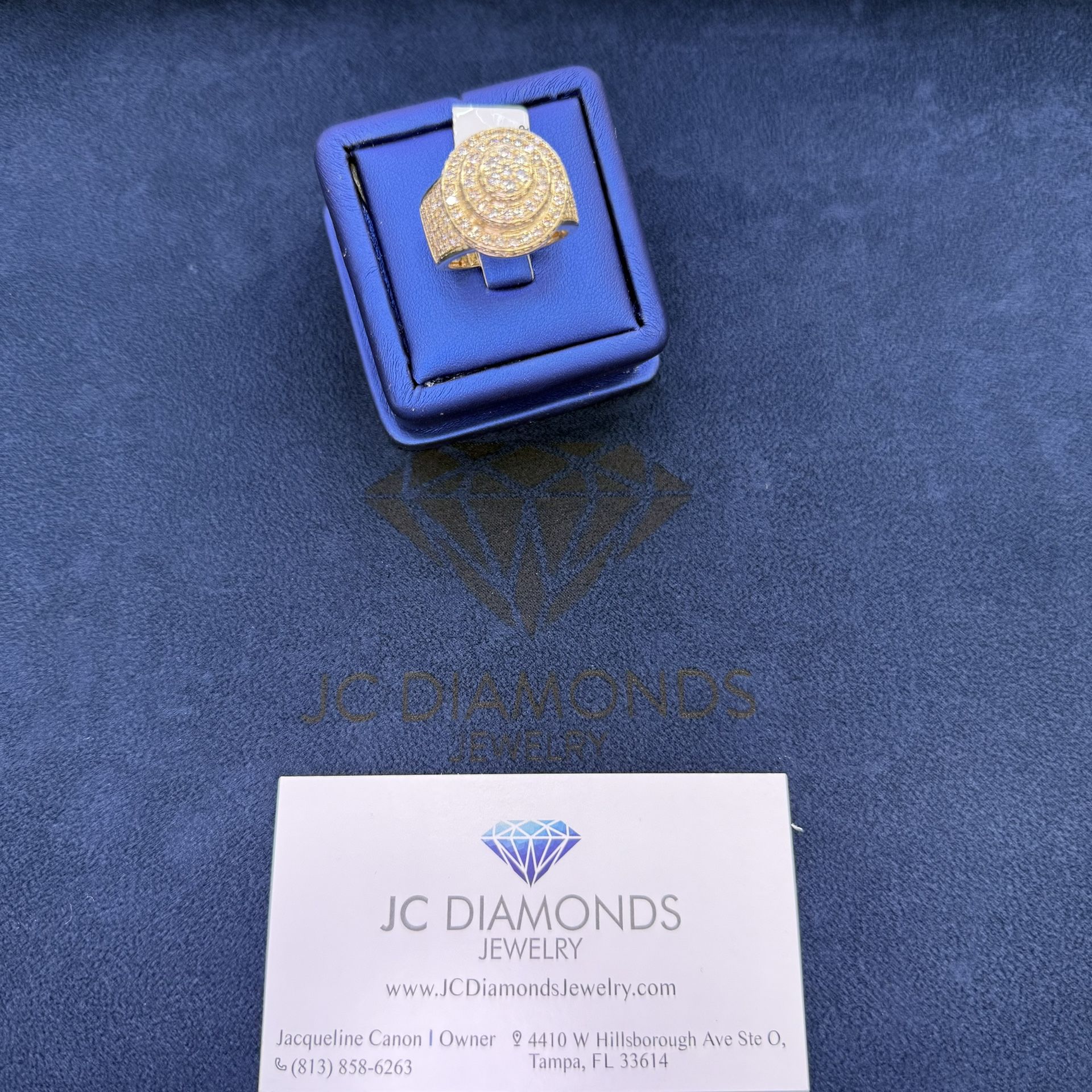 Ring Gold 10k Diamonds Real