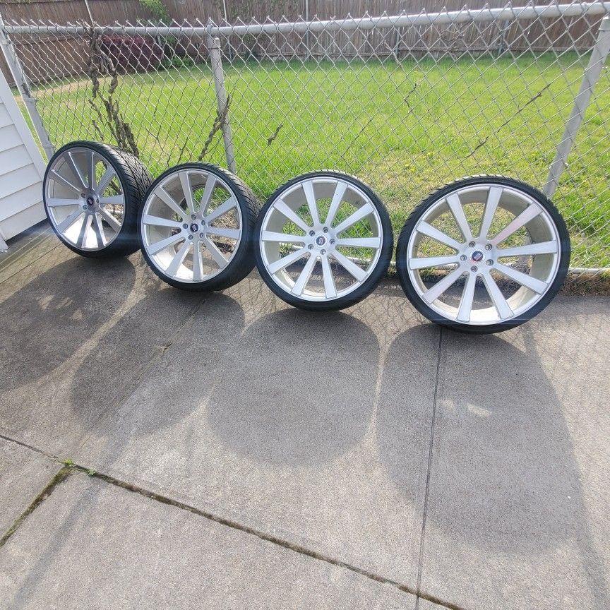 22inch Spec-1 Machine Rims 235/30/r22