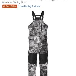 Piscifun Ice Fishing Bibs with Floating Technology, Waterproof Insulated Fishing Bibs