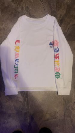 White chrome long sleeve shirt