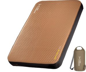 LOSTHORIZON Air & Foam Camping Mattress, Self-Inflating Sleeping Pad, 4.5" Thick, with Pump Sack, Twin