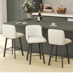 Swivel bar stools set of 3