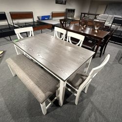 6 PC DINING TABLE SET 