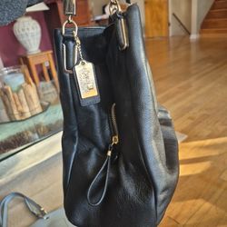 Coach Pebbled Leather Madison Pheobe  Shoulder Bag