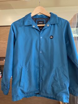 RVCA Youth Windbreaker / Coaches Jacket Blue Size M