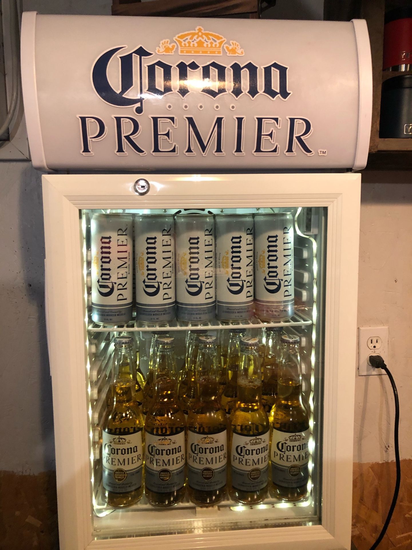 Corona Premier mini fridge in perfect condition