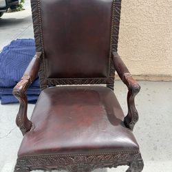 Leather Chairs Qty 2