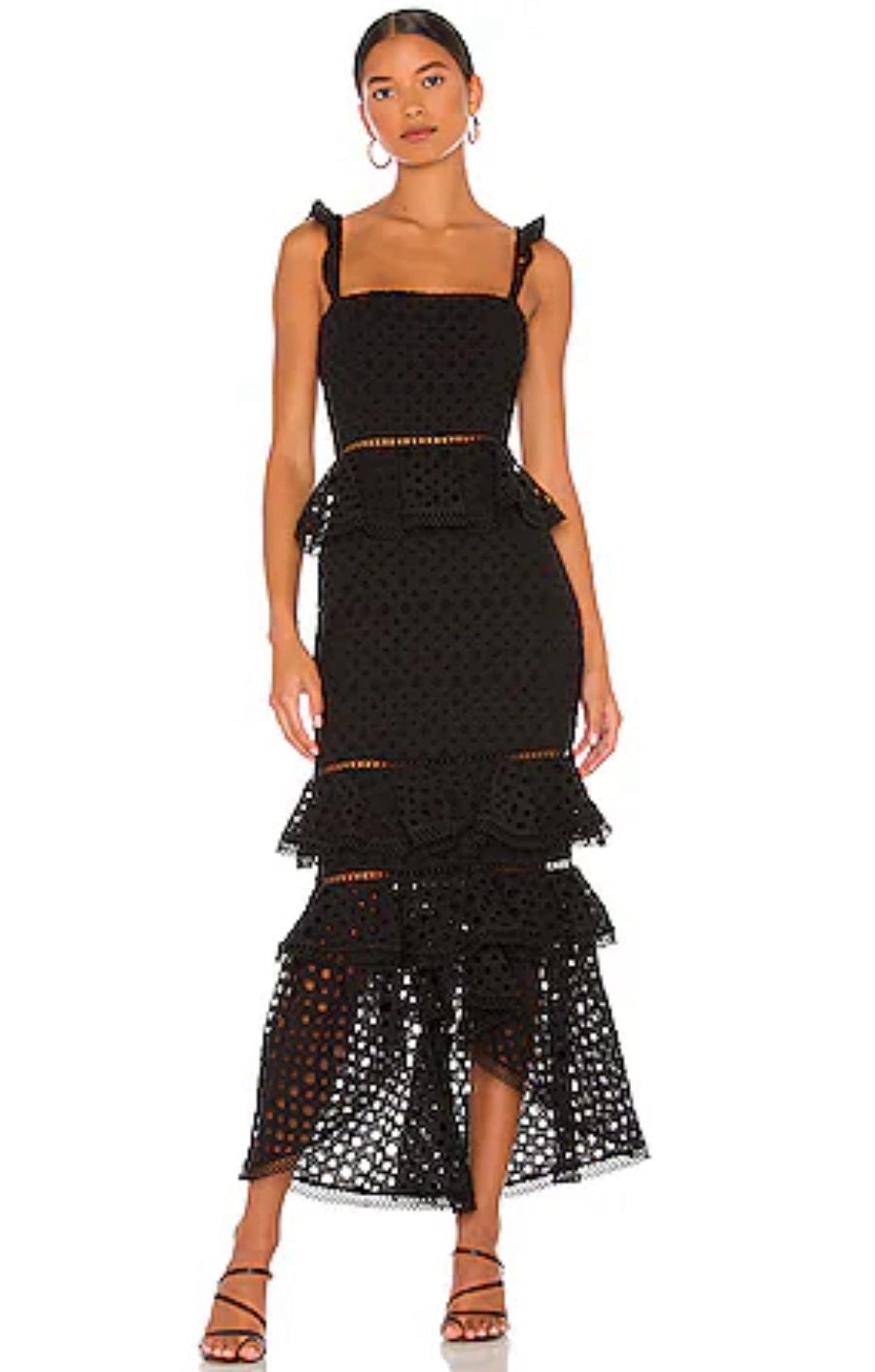 New Black Detailed Dress 